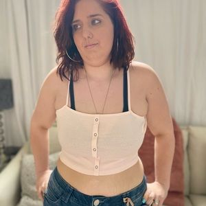 Snap Front Crop Camisole